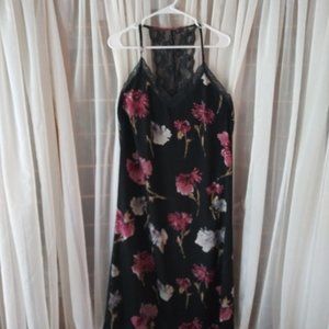 Band of Gypsies Black and Floral Nightgown